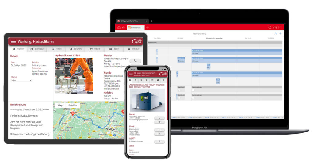 aService - die Service-App für Monteure und den Außendienst