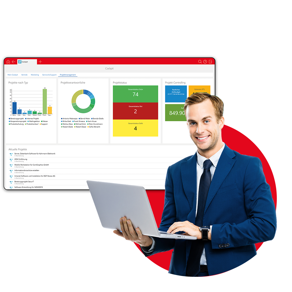 Planen sie Projekte im CRM mit dem Projektmanagement von CAS genesisWorld
