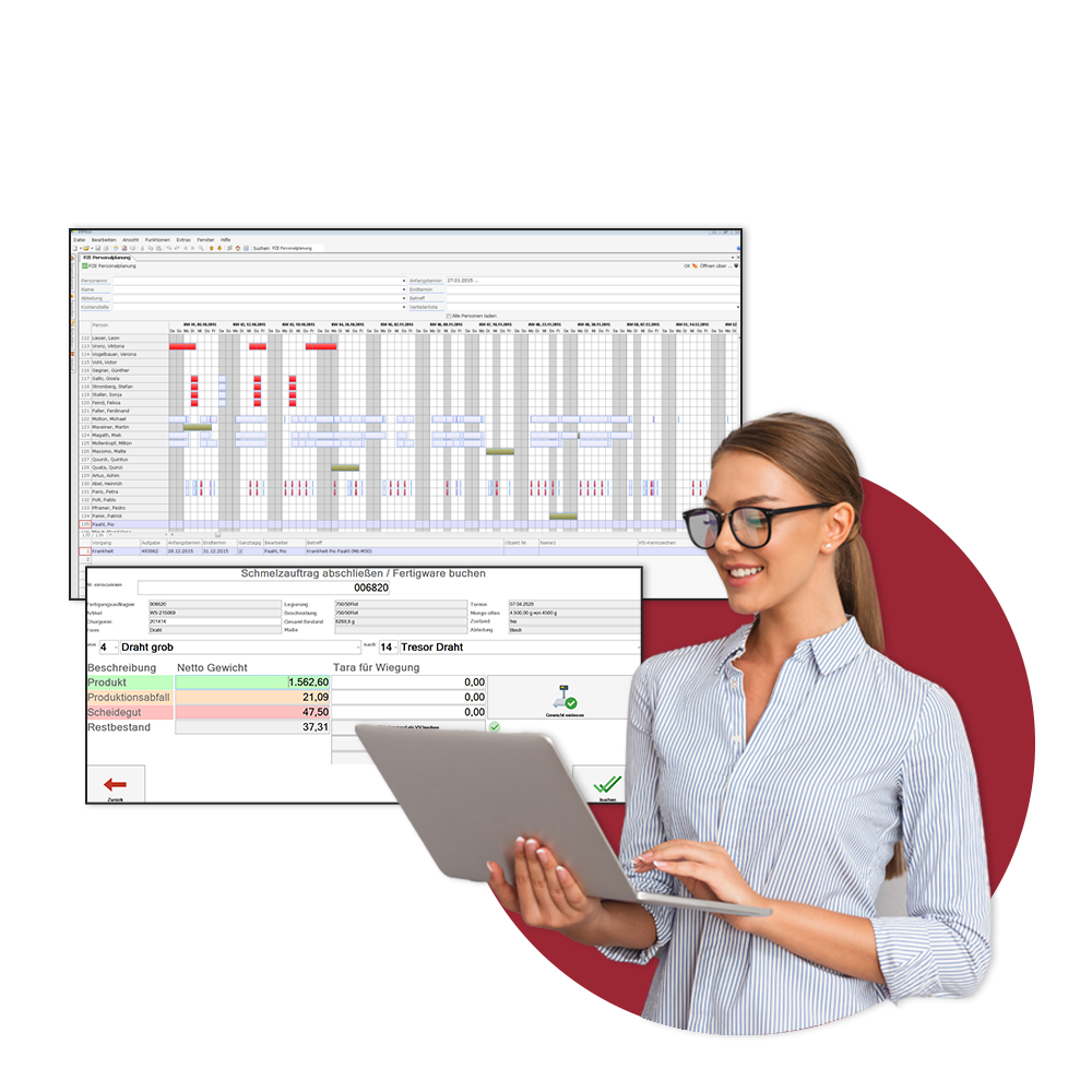 Betriebsdatenerfassung ERP in aERP