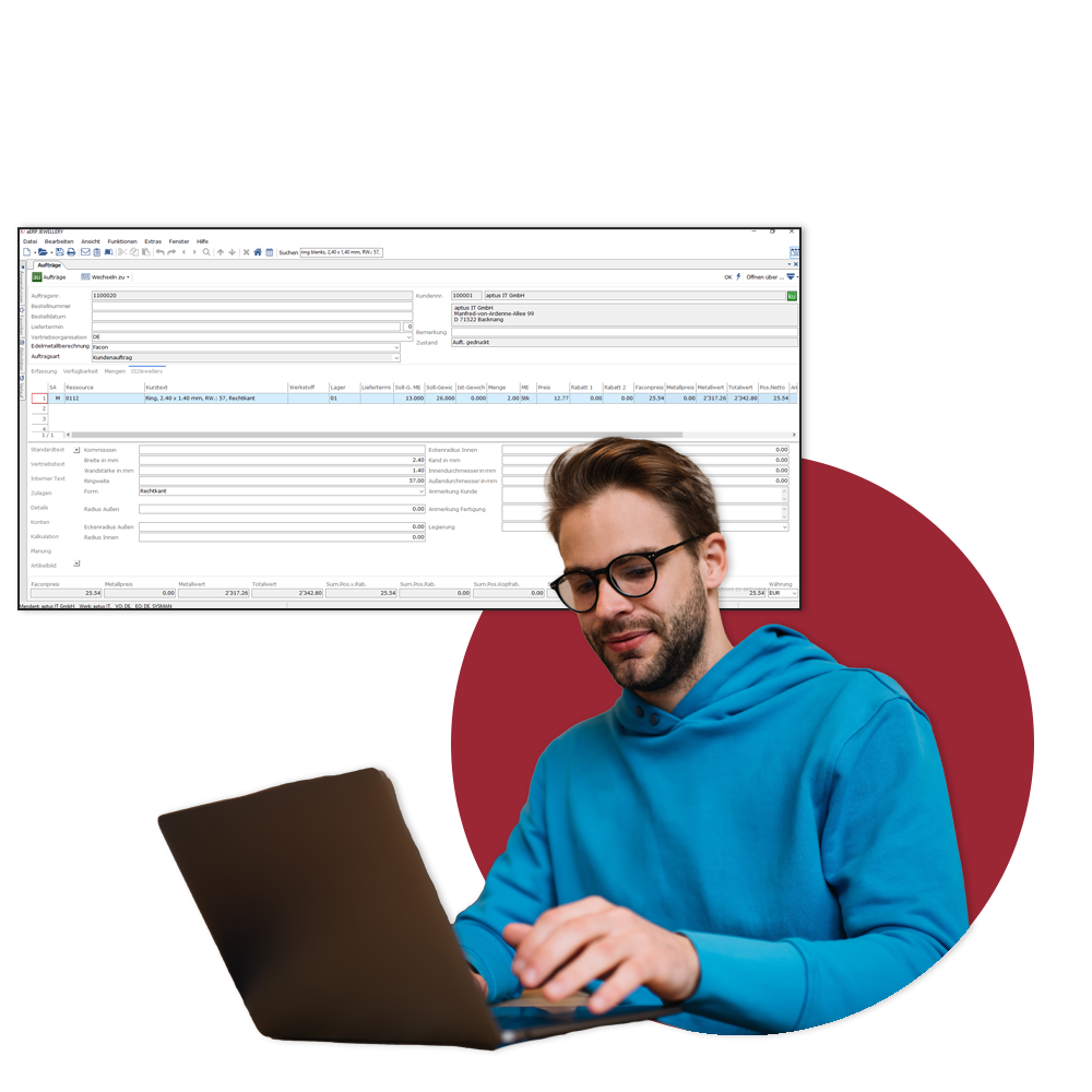 Produktkonfiguration mit aERP